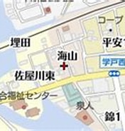 Image result for 愛知県海部郡蟹江町西之森. Size: 176 x 99. Source: www.mapion.co.jp