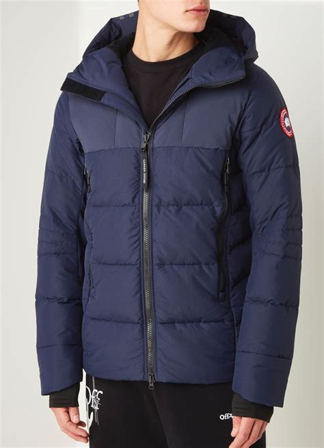 canada goose hybridge puffer jas met donsvulling donkerblauw de bijenkorf