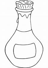Bottle Coloring Perfume Potion Bottles Colouring Jesus Clipart Outline Clip Drawing Jar Craft Template Sketch Empty Bible Alabaster Feet Printable sketch template