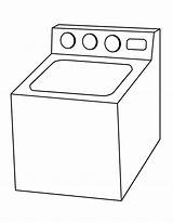 Washing Machine Clipart Pages Washer Dryer Colouring Clip Coloring Template Sketch Cliparts Clipground Library sketch template