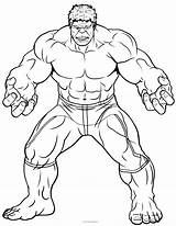 Hulk Increible Colorea sketch template