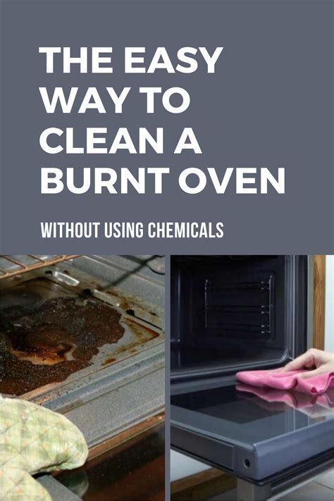 easy   clean  burnt oven   chemicals xcleaning