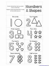 Preschool Book Numbers Worksheets Accordion Shapes Coloring Drawing Printables Printable Mini Worksheet Number Kindergarten Kids Pages Shape Math Review Activities sketch template