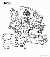 Coloring Durga Pages Maa Colouring Drawing Kleurplaatjes Imgs Template Festivals Tattoos Indian Drawings Country sketch template
