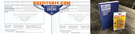 buzzitsafe drone logbook checklist uas quadcopter uav drone safety