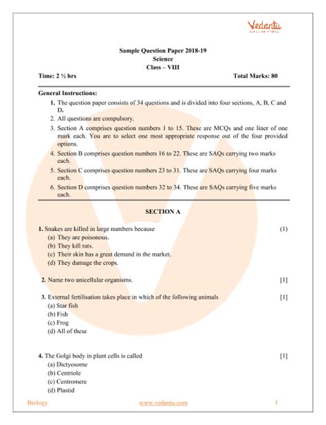 cbse sample paper  class  science  solutions mock paper