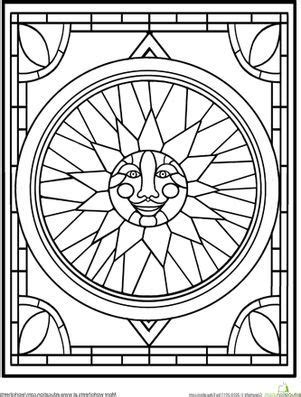 stained glass window coloring pages abstract coloring pages stained