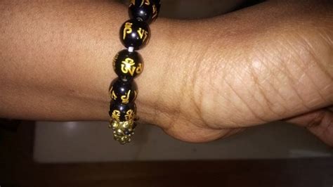 heres   wear  obsidian crystal bracelet  wealth  protection
