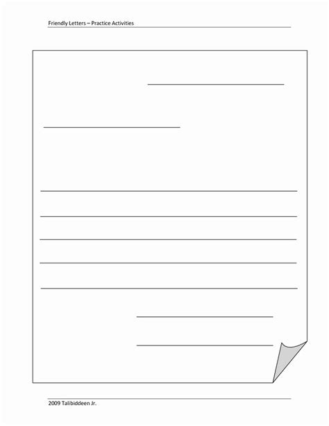 letter writing templates  kids beautiful blank letter template