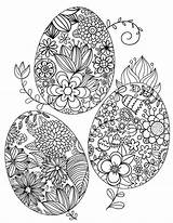 Coloring Easter Adults Pages Egg Floral Printable Hard Sheets Colouring Adult Mandala Print Coloringgarden Kids Eggs Pdf Ostern Spring Colour sketch template