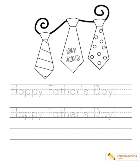 happy fathers day writing sheet  happy fathers day writing sheet