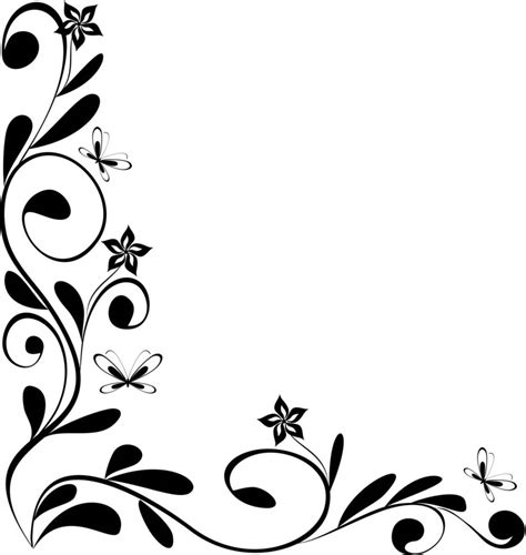 simple corner page borders clipart