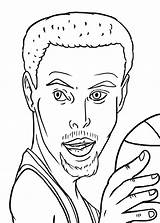 Basketball Steph Educativeprintable Educative Coloringhome sketch template