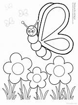 Spring Coloring Pages Themed Preschool Getdrawings sketch template