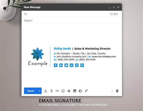plantilla de firma de correo electronico html perfecto  etsy espana