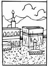 Coloring Pages Mecca Getcolorings Kaaba Kabaa sketch template