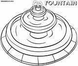 Fountain Coloring Designlooter Colorings Pages sketch template
