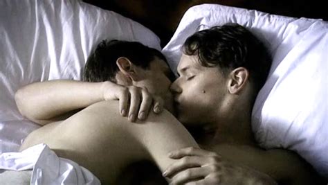 martin hutson and sam heughan in a very british sex scandal gay male
