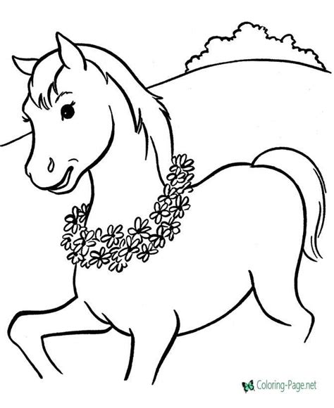 horse coloring pages  color