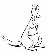 Kanga Pooh Winnie Coloring Pages Roo Color Clipart sketch template
