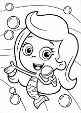 Bubble Guppies Pages Coloring Printable Birthday sketch template