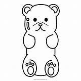 Osito Goma Gummy Bear Coloring Ultracoloringpages sketch template
