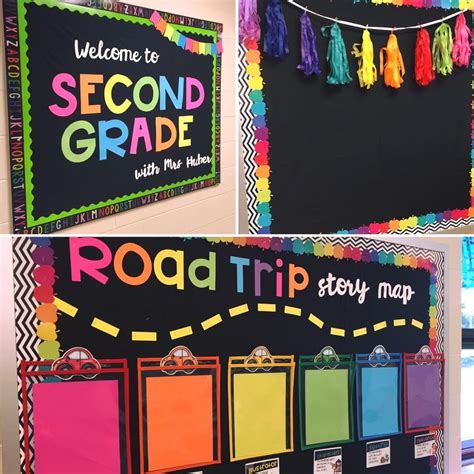 First Grade Welcome Bulletins Do The Road And Put Cars Race To First