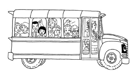 bus coloring pages    print