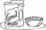 Cereal Cereales Colorir Clipart Alimentos Colorea Pintarcolorear Trigo Apresenta Nesse sketch template