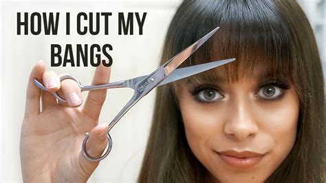 How I Cut My Bangs Wispy Straight Across Youtube