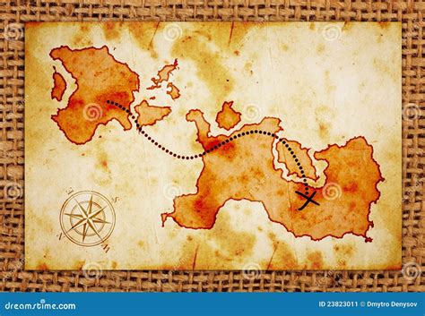 treasure map stock illustration illustration  navigation