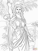 Deborah Coloring Pages God Barak Obeys Printable Supercoloring Prophetess Drawing Judges Popular Puzzle Public Crafts sketch template