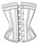 Corset Bustier sketch template