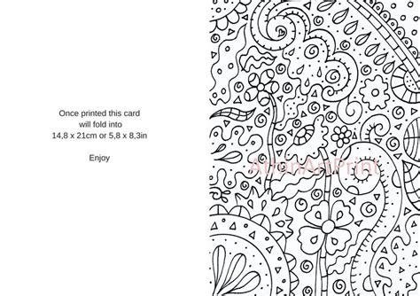 colouring cards kids coloring cards printable coloring etsy