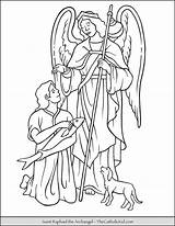 Raphael Archangel Thecatholickid Archangels Catholic sketch template
