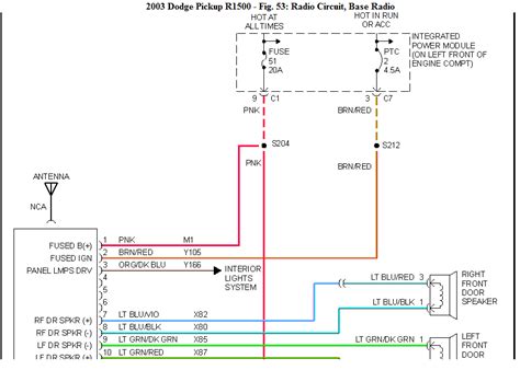 qa  dodge ram radio wiring diagram justanswer