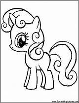 Sweetie Colorare Disegni Mlp sketch template