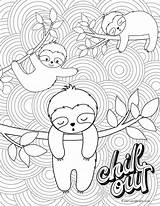 Sloth Animal Sloths Partyandbright sketch template