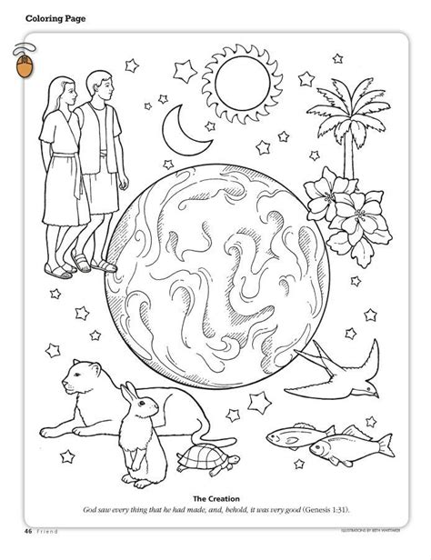 printable coloring pages  creation story coloring home