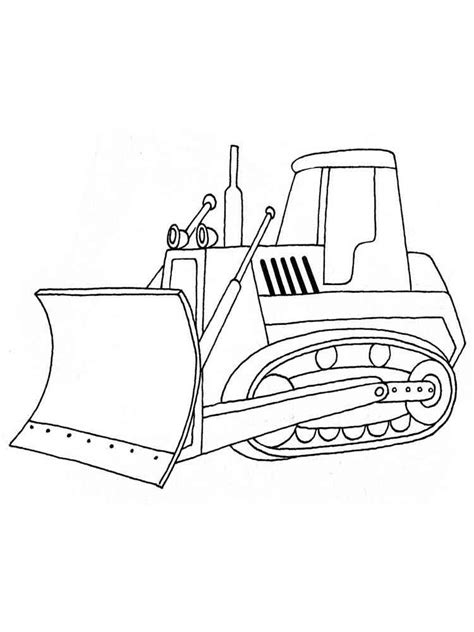 bulldozer truck coloring page