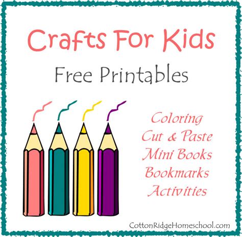 crafts  kids coloring mini books bookmarks