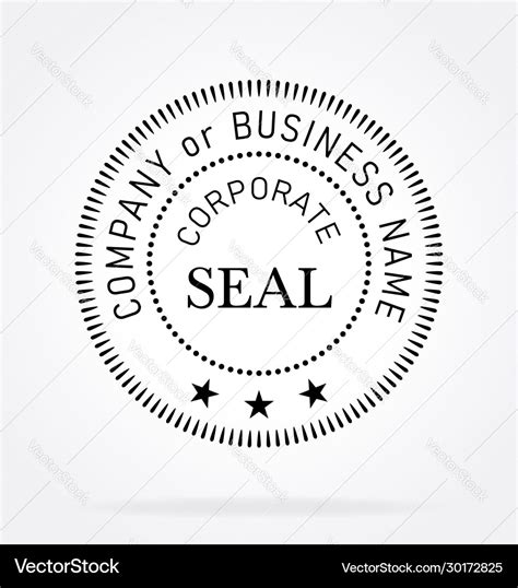 official corporate seal royalty  vector image