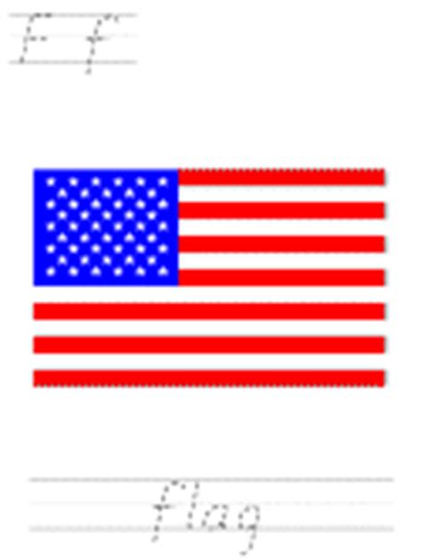 flag day learn  print tracer pages