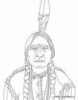 Coloring Native Americans Indianer Coloringhome Colorear Malvorlagen Powhatan Línea sketch template