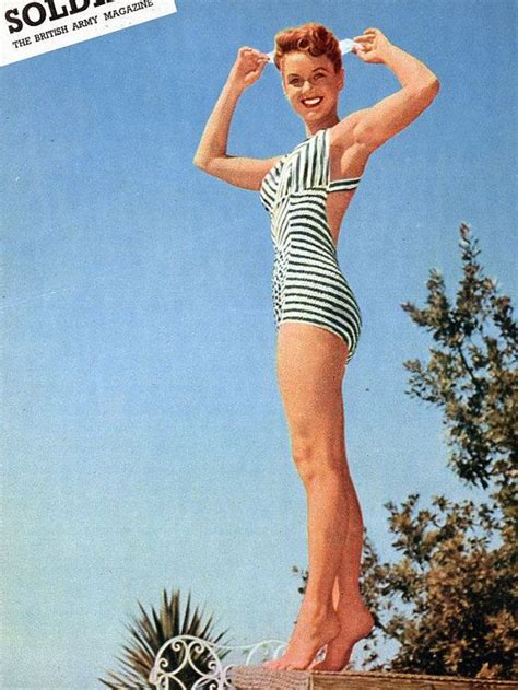 debbie reynolds soldier magazine 1955 debbie reynolds in swimsuit on back cover collectible