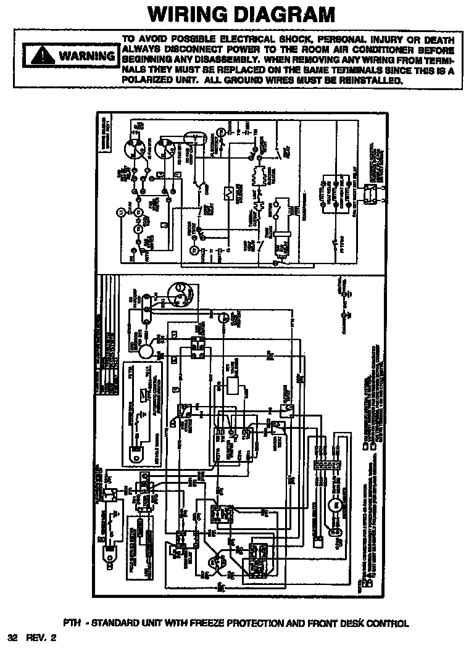 wiring diagram diagram parts list  model pthjpr amana parts air conditioner