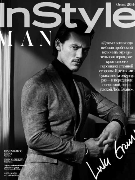 Luke Evans Cover Instyle Man Russia October 2014