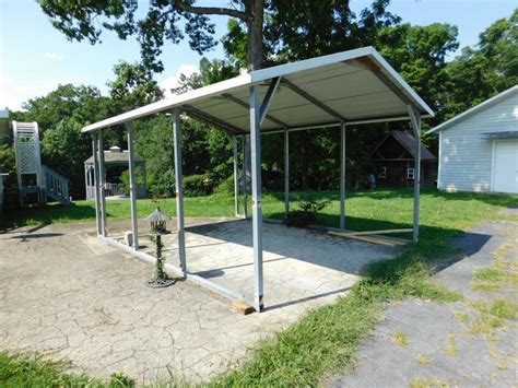 Boxed Roof Steel Carport 12 X16 X9