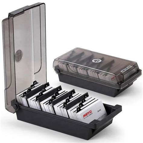 pack large capacity business card holder box business file card