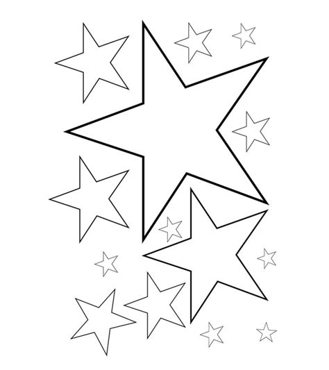 printable star coloring pages